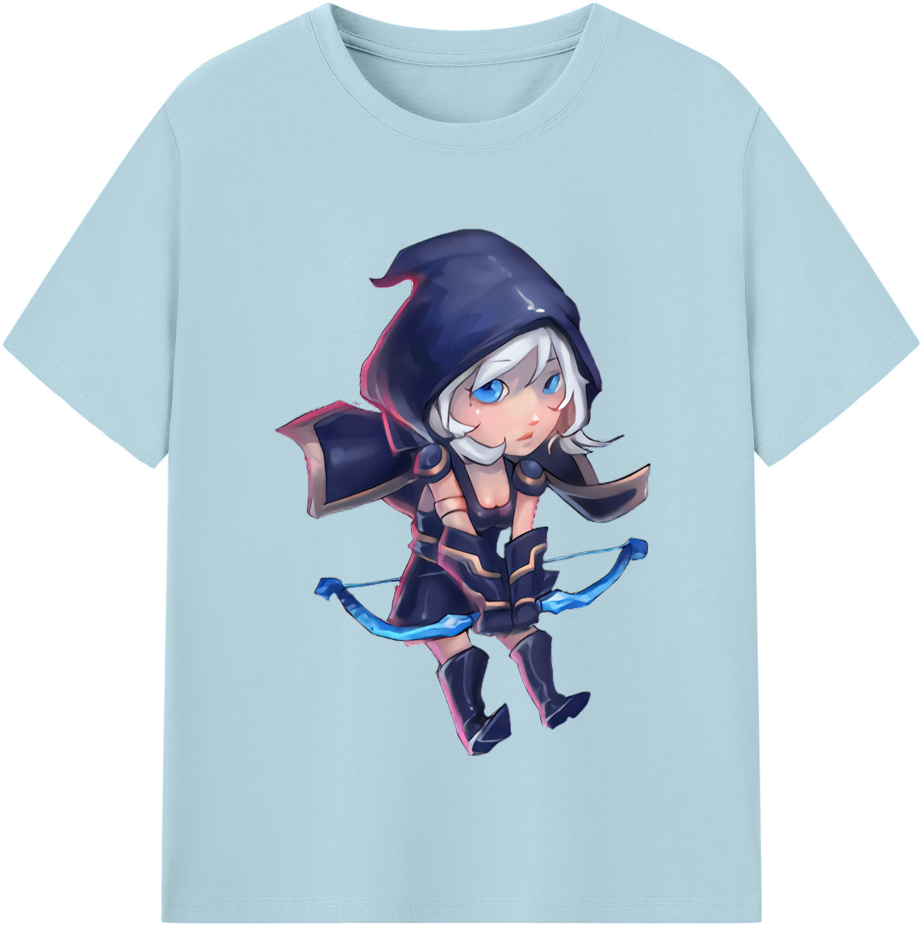 リーグ・オブ・レジェンド League of Legends LOL 綿100％半袖Tシャツ（フロントプリント）